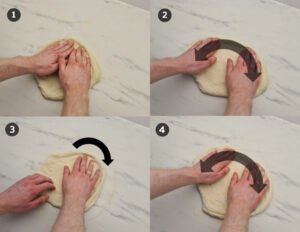 Stretching-pizza-douhg